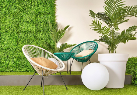 BIZZOTTO krzesło ogrodowe PARKER          turkusowe