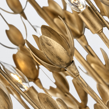 Żyrandol Flora - 6 źródeł światła - Oksydowane złoto Quintiesse QN-FLORA6-GD