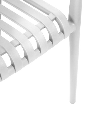 MODESTO krzesło STRIPS ARM białe