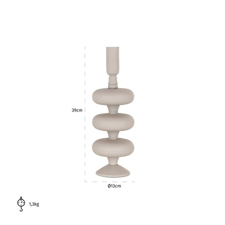 RICHMOND świecznik TILLY L beżowy