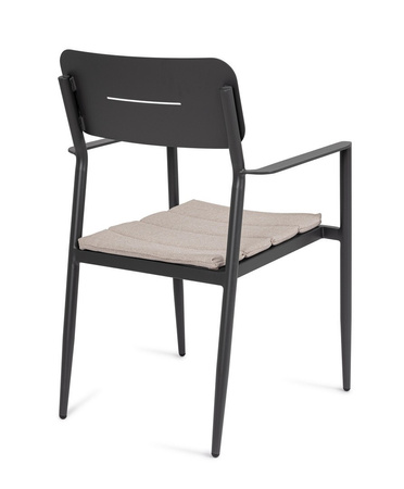 BIZZOTTO krzesło ogrodowe NEBULA czarne