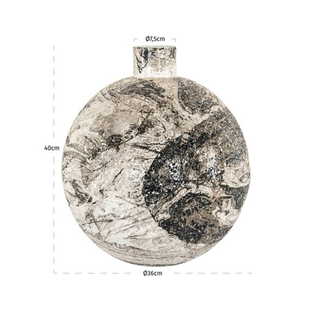 RICHMOND wazon DELISHA biały / czarny