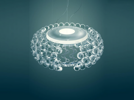 Lampa Wisząca Caboche Plus Medium - ON/OFF-Przezroczysta FOSCARINI