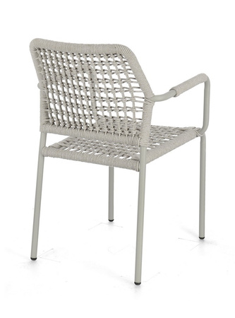 BIZZOTTO krzesło ogrodowe RAJADA szare
