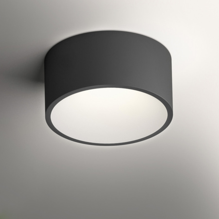 Vibia Domo Lampa Sufitowa LED, 18.5cm wys. 9 cm, Szary Grafitowy Biały Mat
