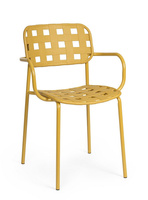 BIZZOTTO krzesło ogrodowe CLOVER ARM      żółte
