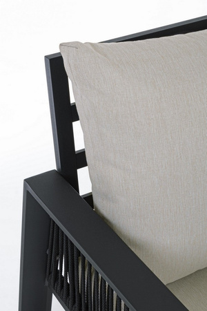 BIZZOTTO zestaw ogrodowy CAPTIVA          antracyt / szary