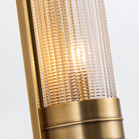 Kinkiet Willard - 2 źródła światła - Vintage mosiądz Quintiesse QN-WILLARD-2WB-VBS-PG