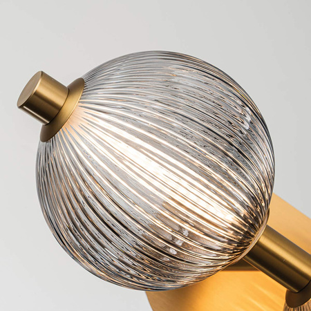 Kinkiet Palams - 3 źródła światła - Szczotkowane złoto Quintiesse Eurofase QN-PALMAS-3W-BG