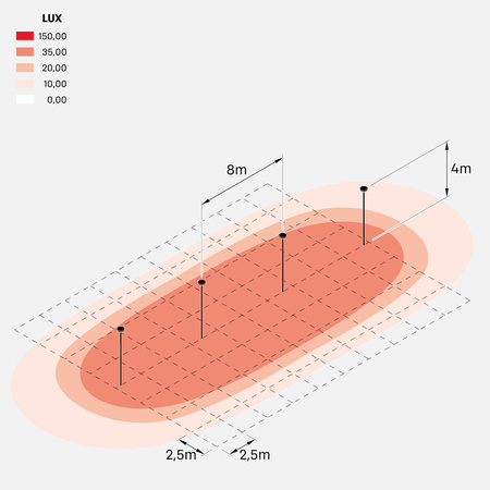 Lombardo LL155360B3 Lampa słupowa Time 360