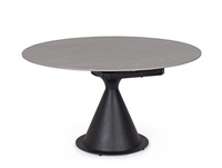 BIZZOTTO stół ogrodowy JONNI 85-135       czarny / rozkładany