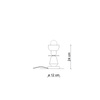 LAMPADA DA TAVOLO BASSO / TABLE LAMP BERIMBAU Ferroluce C2604-MOT