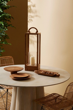 BIZZOTTO stół jadalniany NASSOR 120       beżowy