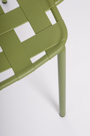 BIZZOTTO krzesło ogrodowe CLOVER ARM      zielone