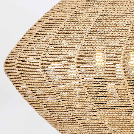 Lampa wisząca Luca - 5 źródeł światła - Czarny, karmelowy beż Quintiesse QN-LUCA-5P-M-BK-CAM