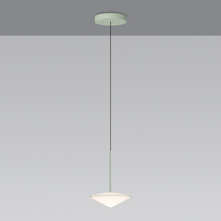 Vibia Tempo Lampa Wisząca LED, 205 wys. 200 cm, Zielony Mat