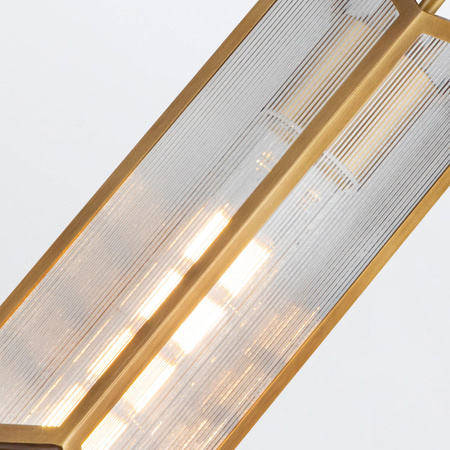 Lampa wisząca Cairo - 1 źródło światła - Vintage mosiądz Quintiesse QN-CAIRO-1P-VBS-CR