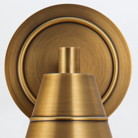 Kinkiet Willard - 1 źródło światła - Vintage mosiądz Quintiesse QN-WILLARD-1WB-VBS-PG