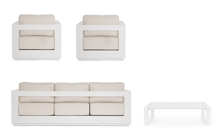 BIZZOTTO zestaw ogrodowy MOSES beżowy