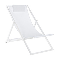 BIZZOTTO leżak ogrodowy składany TAYLOR   biały