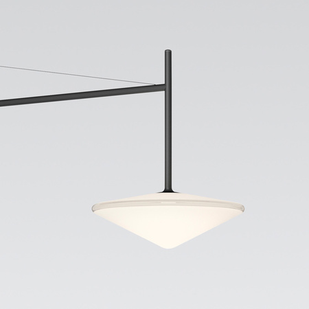 Vibia Tempo Lampa Ścienna LED ze Ściemniaczem i Przewodem, 120 GL, 20.5 cm, Grafitowy Mat