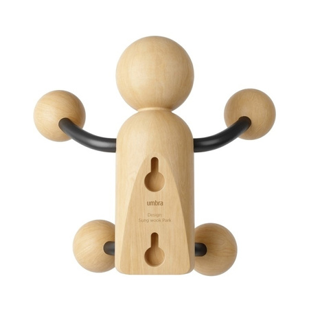 UMBRA wieszak ścienny WOODY WALL  HOOK czarny/naturalny