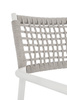 BIZZOTTO krzesło ogrodowe CALETA białe    / szare