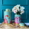 KARE słoik dekoracyjny FLAMINGOS 39cm