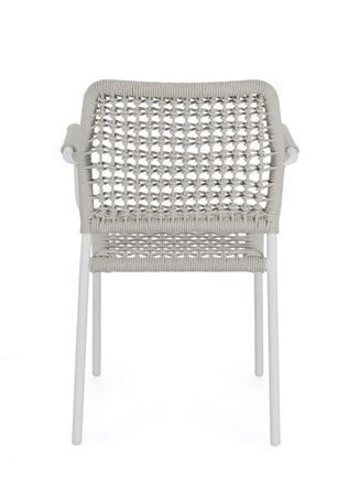 BIZZOTTO krzesło ogrodowe RAJADA białe