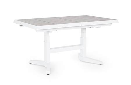 BIZZOTTO stół ogrodowy ROBERT biały /     rozkładany