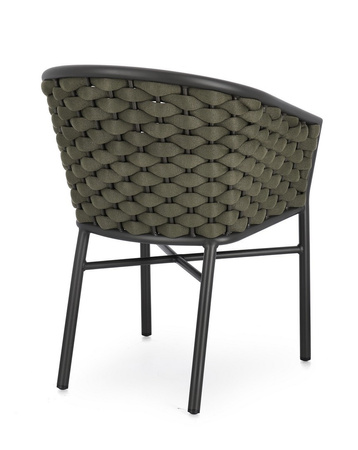 BIZZOTTO krzesło ogrodowe MARGALIDA       szare / zielone