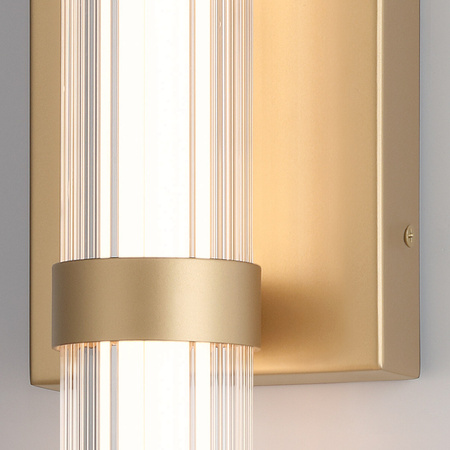 Średni kinkiet LED Fayton - Szczotkowane złoto Quintiesse Eurofase QN-FAYTON-M-BG