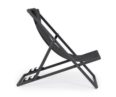 BIZZOTTO leżak ogrodowy składany TAYLOR   szary