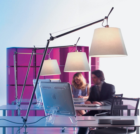 Tolomeo Table Mega ARTEMIDE 42cm szary 0778010A+0772010A