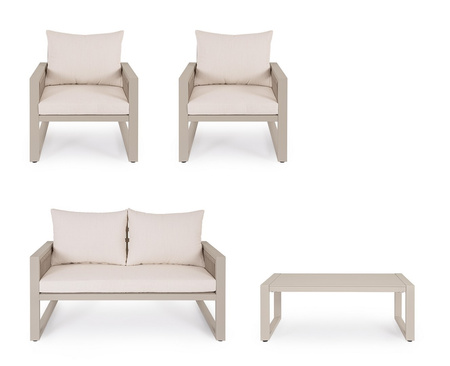 BIZZOTTO zestaw ogrodowy CAPTIVA beżowy