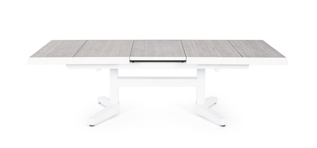 BIZZOTTO stół ogrodowy ROBERT biały /     rozkładany