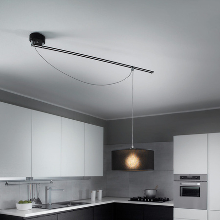Lumina Moove lampa wisząca 1-punktowa, czarna