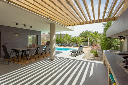 BIZZOTTO krzesło ogrodowe ETHAN szary