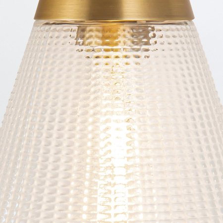 Kinkiet Willard - 1 źródło światła - Vintage mosiądz Quintiesse QN-WILLARD-1WB-VBS-PG