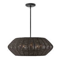 Lampa wisząca Luca - 5 źródeł światła - Czarny Quintiesse QN-LUCA-5P-M-BK-BK