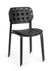 BIZZOTTO krzesło ogrodowe CLOVER czarne