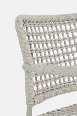 BIZZOTTO krzesło ogrodowe RAJADA szare