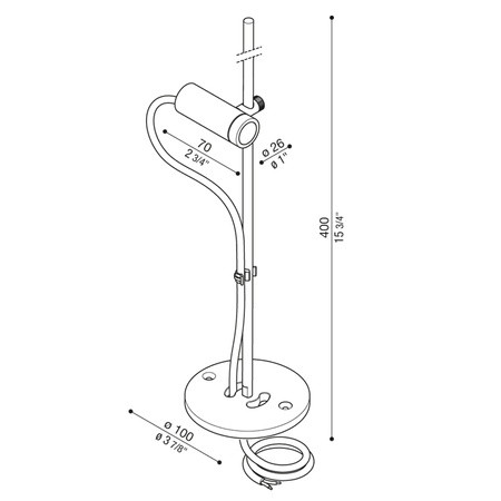 Lombardo LT15834ES3 lampa ogrodowa CNC 35 2.0 Swing Post 40