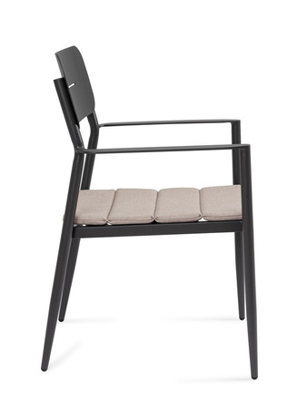 BIZZOTTO krzesło ogrodowe NEBULA czarne