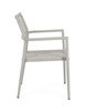BIZZOTTO krzesło ogrodowe CALETA SATURN   szare