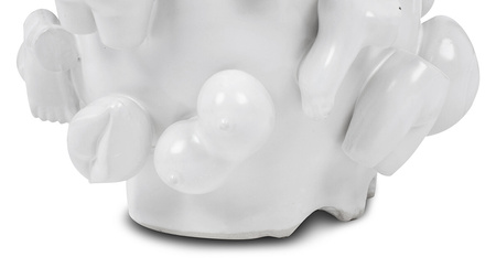 KARE wazon dekoracyjny BODY PARTS 25 cm   biały