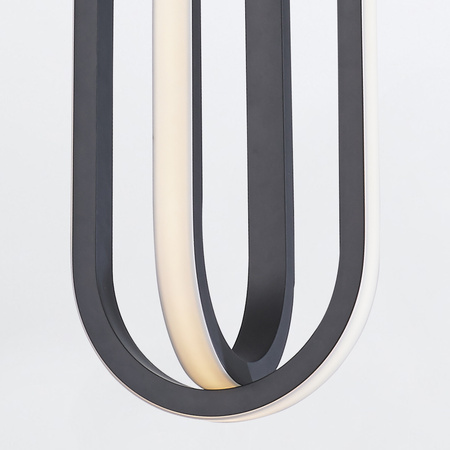 Lampa wisząca Demark - Matowa czerń Quintiesse Eurofase QN-DEMARK-1P-BK