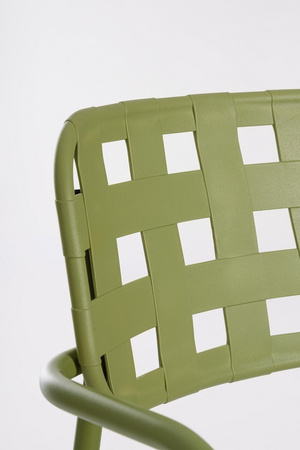 BIZZOTTO krzesło ogrodowe CLOVER ARM      zielone