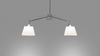 TOLOMEO BASCULANTE 2 BRACCI 32cm szary ARTEMIDE 0630010A+0781010A