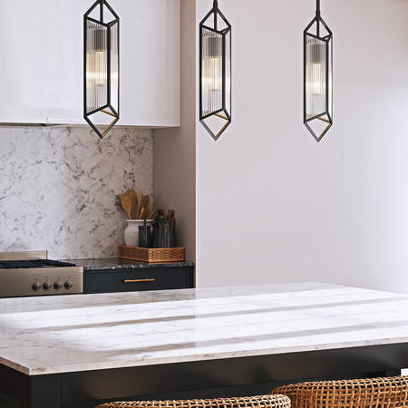 Lampa wisząca Cairo - 1 źródło światła - Miejski brąz Quintiesse QN-CAIRO-1P-UBZ-CR